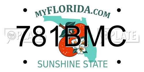 781BMC Florida License Plate
