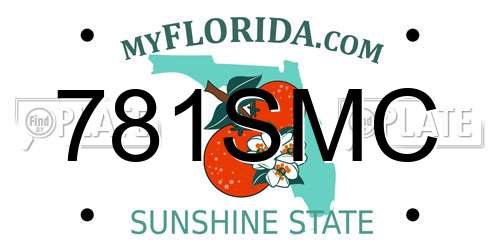 781SMC Florida License Plate