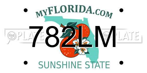 782LM Florida License Plate
