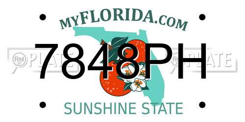 7848PH Florida License Plate
