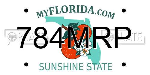 784MRP Florida License Plate