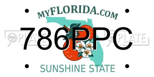 786PPC Florida License Plate