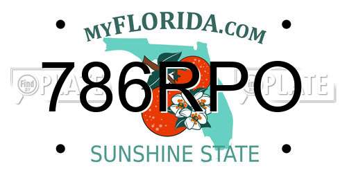 786RPO Florida License Plate