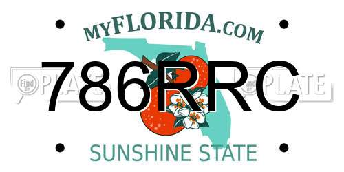 786RRC Florida License Plate