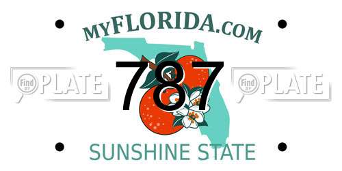 787 Florida License Plate