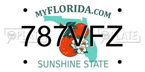 787VFZ Florida License Plate
