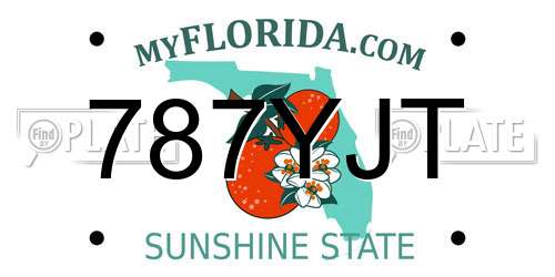 787YJT Florida License Plate