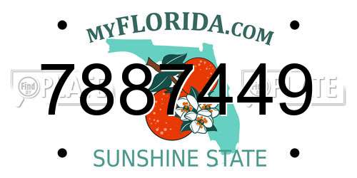 7887449 Florida License Plate