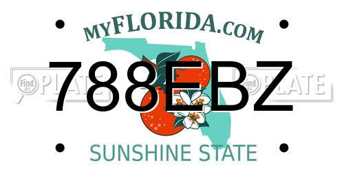 788EBZ Florida License Plate