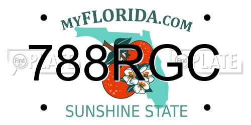 788RGC Florida License Plate