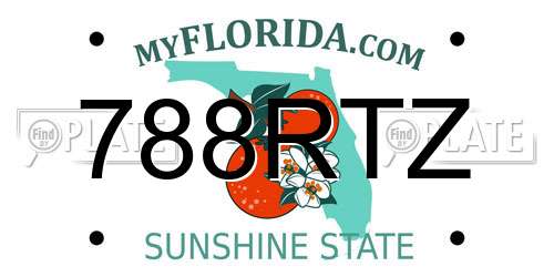 788RTZ Florida License Plate