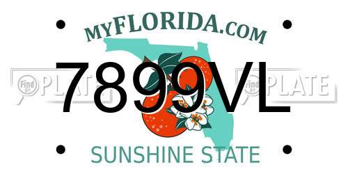 7899VL Florida License Plate