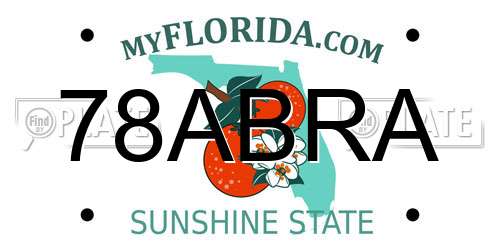 78ABRA Florida License Plate