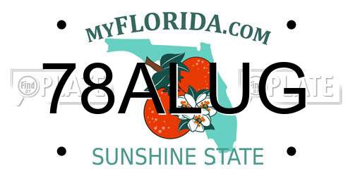 78ALUG Florida License Plate
