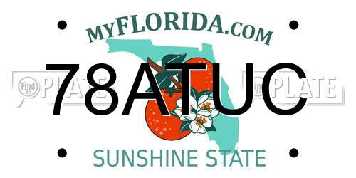 78ATUC Florida License Plate