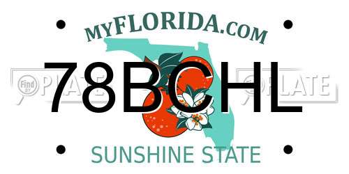 78BCHL Florida License Plate