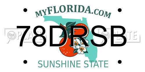 78DRSB Florida License Plate