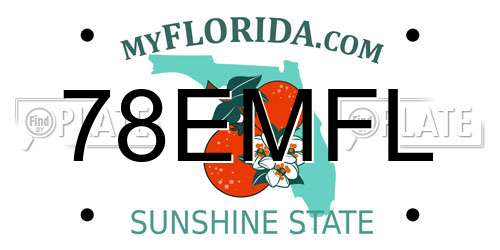 78EMFL Florida License Plate
