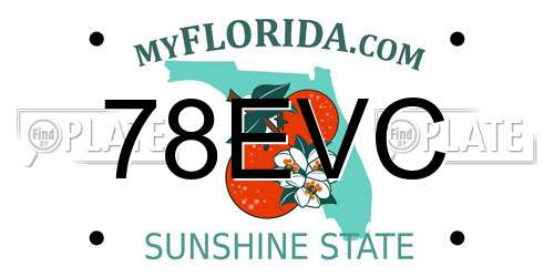 78EVC Florida License Plate
