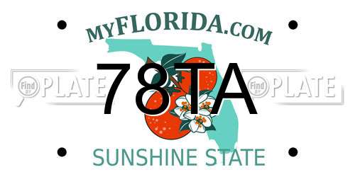 78TA Florida License Plate