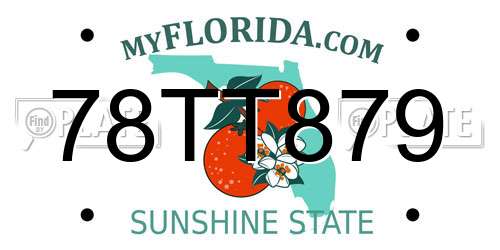 78TT879 Florida License Plate