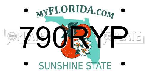 790RYP Florida License Plate