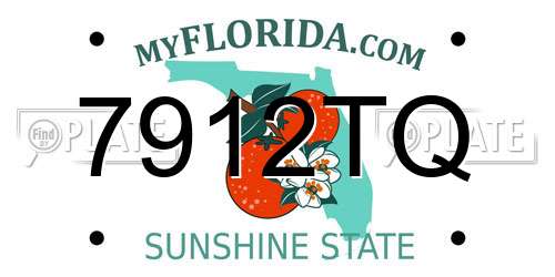 7912TQ Florida License Plate