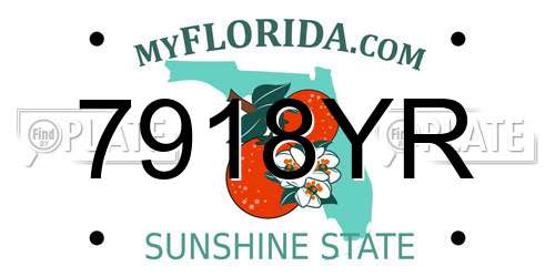 7918YR Florida License Plate