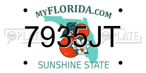 7935JT Florida License Plate
