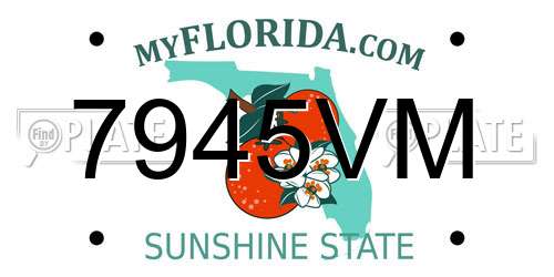 7945VM Florida License Plate