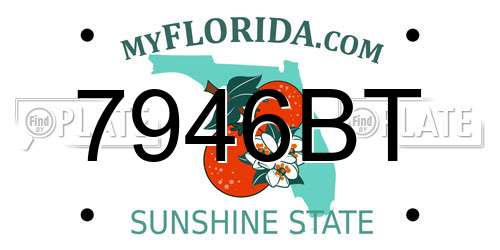 7946BT Florida License Plate