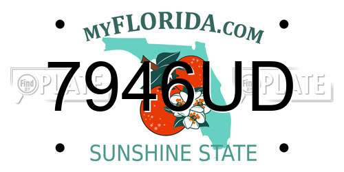 7946UD Florida License Plate