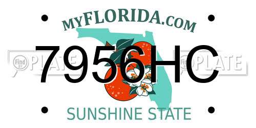7956HC Florida License Plate