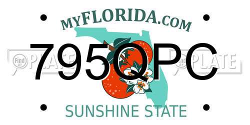 795QPC Florida License Plate