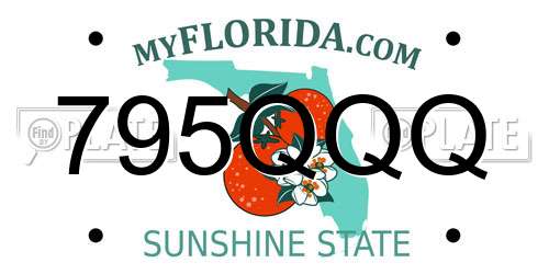 795QQQ Florida License Plate