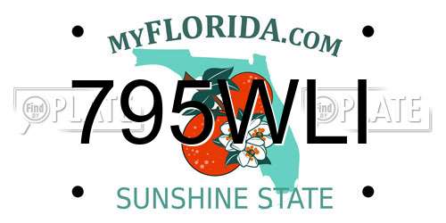 795WLI Florida License Plate