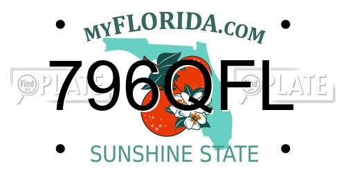 796QFL Florida License Plate