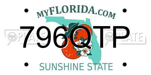 796QTP Florida License Plate