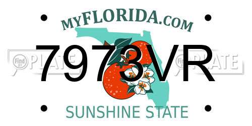 7973VR Florida License Plate