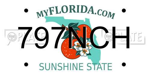 797NCH Florida License Plate