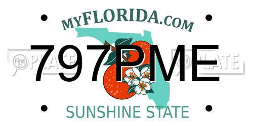 797PME Florida License Plate