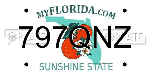 797QNZ Florida License Plate