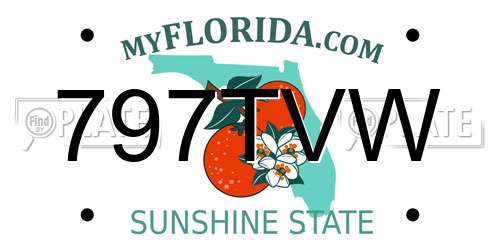 797TVW Florida License Plate