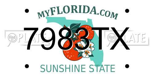 7983TX Florida License Plate