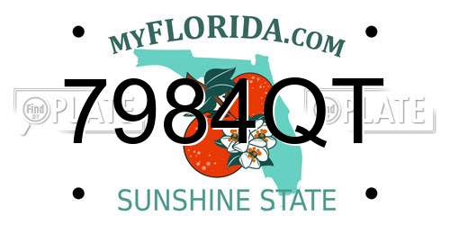 7984QT Florida License Plate