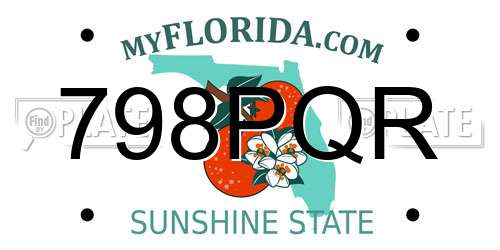 798PQR Florida License Plate