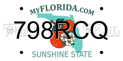 798RCQ Florida License Plate