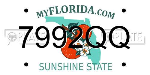 7992QQ Florida License Plate