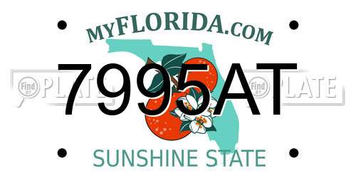 7995AT Florida License Plate