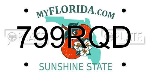 799RQD Florida License Plate